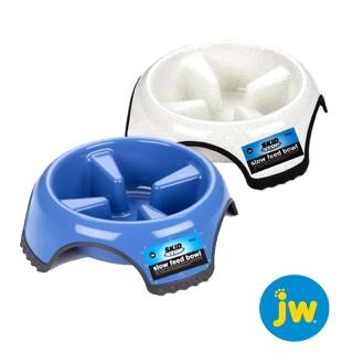 【NEW!!!美國Petmate】JW系列 防滑慢食碗-大(藍、白)
