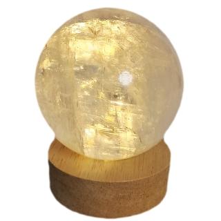 【十方佛教文物】水晶球6.8公分&led燈座(大悲咒 加持108遍)