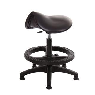 【GXG】馬鞍型 工作椅 塑膠腳+踏圈(TW-T05 EK)