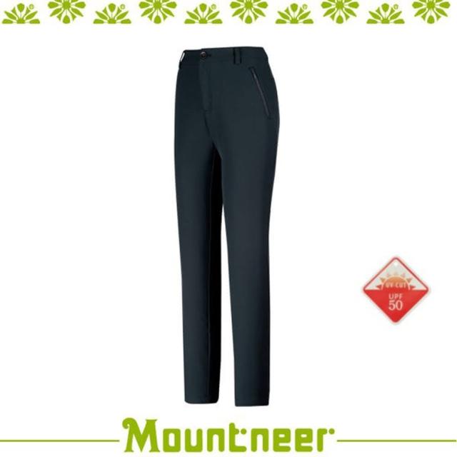 【Mountneer 山林】女四向彈性極窄管褲《丈青》31S06/UPF50+/吸濕排汗(悠遊山水)