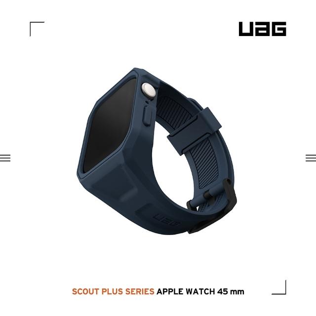 【UAG】Apple Watch 45mm 極簡保護殼潮流錶帶-海軍藍(UAG)