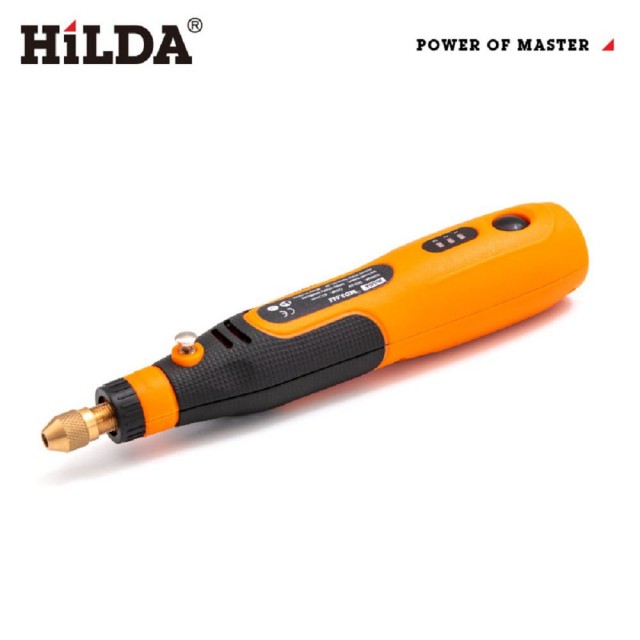 【HILDA】希爾達電動工具 附46件配件組-充電式無線電磨機電磨筆雕刻筆