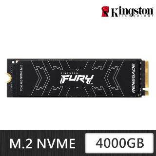 【Kingston 金士頓】FURY Renegade SFYRD/4000G PCIe 4.0 NVMe M.2 SSD(SFYRD/4000G)
