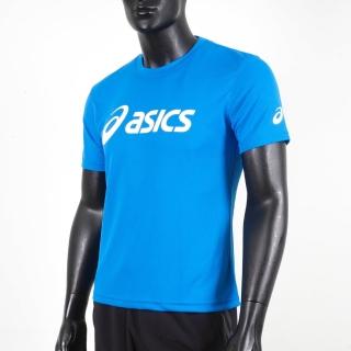 【asics 亞瑟士】T-Shirts 男 短袖 T恤 運動 透氣 排汗 吸濕 快乾 台灣製 藍(K31415-43)