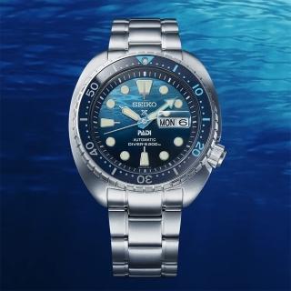 【SEIKO 精工】Prospex PADI 海龜 特別版200米潛水機械錶-45mm 送行動電源(SRPK01K1/4R36-06Z0F)