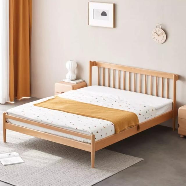 【橙家居·家具】/預購/艾勒系列六尺實木床架A款 AL-E201A(售完採預購 軟床 床組 實木床架 臥室床)