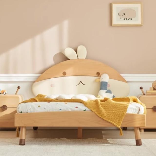 【橙家居·家具】/預購/艾勒系列五尺小兔子床架 AL-K1013(售完採預購 實木床架 兒童床架 床板 床底)