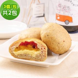 【i3微澱粉】低糖好纖手工麵包-乳酪小餐包6顆(271控糖配方 麵包 高蛋白)