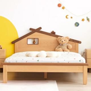 【橙家居·家具】/預購/艾勒系列五尺小屋床架B款 AL-K1015(售完採預購 造型床 兒童床 實木床架 臥室床)