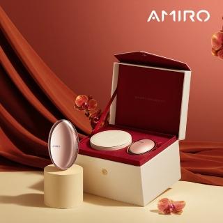 【AMIRO】S1時光機黃金點陣美容儀-愛意聚膠禮盒-玫瑰金(蓋章面膜 拉提 修復細紋 緊緻 美白 導入儀)