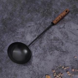 窒化鐵-木柄黑鐵湯勺-2支(湯勺)