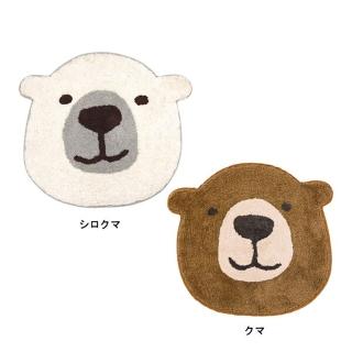 【日本TOMO】日本空運頂級高含棉可愛白色北極熊吸水腳踏墊(療癒系可愛小動物/浴室地墊/臥室地毯)