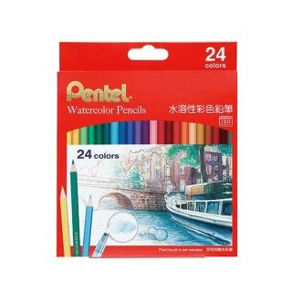 【Pentel 飛龍】水溶性色鉛筆24色 /盒 CB9-24TW