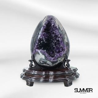 【SUMMER 寶石】5A頂級天然烏拉圭紫水晶恐龍蛋3.24KG(A09)