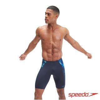 【SPEEDO】男 運動及膝泳褲 Splice(深藍/鈷藍/黃)