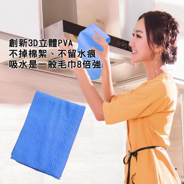 【LIERJIA 麗爾家】3D立體PVA 吸水擦拭巾(30x30cm)