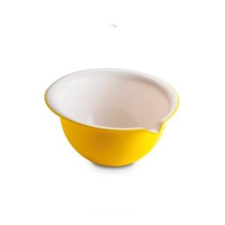 【OMADA】烘培甜點抗菌攪拌碗 黃色 2.0L(Microban抗菌技術、易於收納優化空間、攪拌碗、甜點攪拌碗)