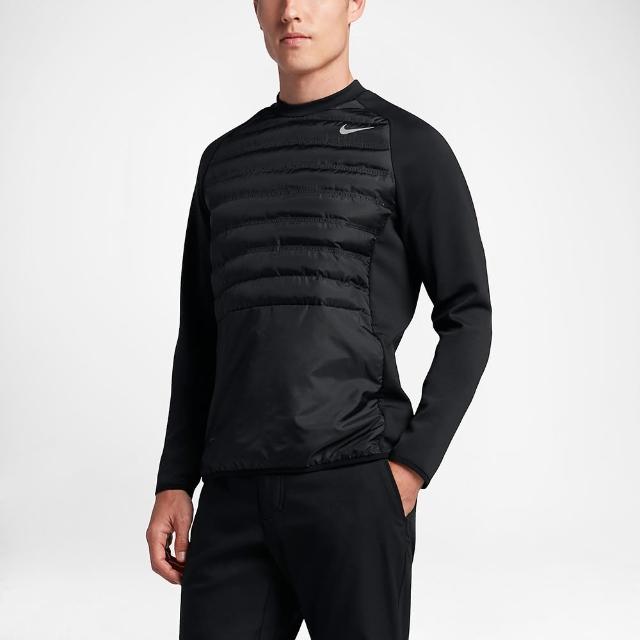 【NIKE 耐吉】Nike Golf AEROLOFT HYPERADAPT 運動保暖長袖上衣 黑 801894-010