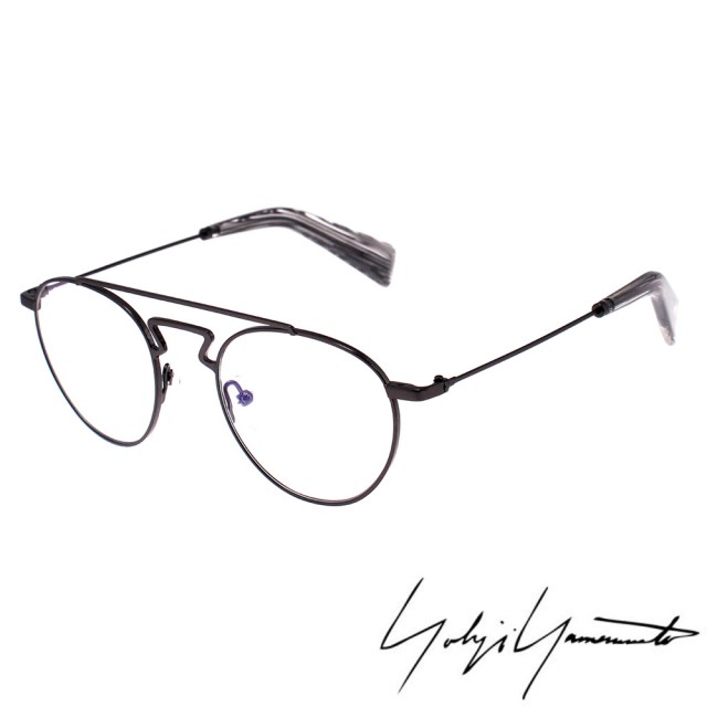 【Yohji Yamamoto 山本耀司】復古圓框時尚光學眼鏡(鐵灰-YY3004-902)