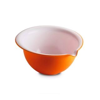 【OMADA】烘培甜點抗菌攪拌碗 橘色 3.0L(Microban抗菌技術、易於收納優化空間、攪拌碗、甜點攪拌碗)