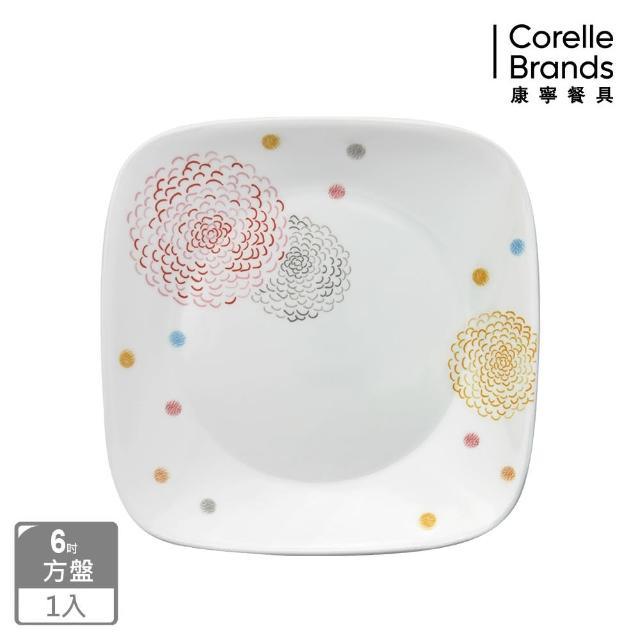 【CORELLE 康寧餐具】繽紛美夢方形6吋餐盤(2206)