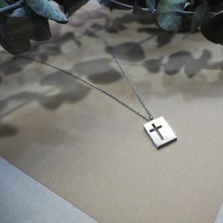 【mittag】cross e necklace_十字架e項鍊(十字架項鍊 公平貿易珠寶品牌)