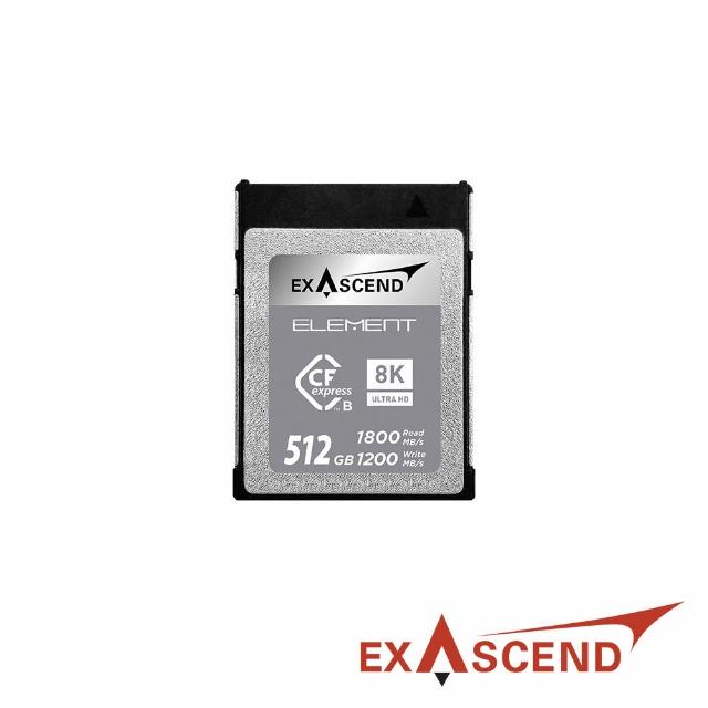 【Exascend】Element CFexpress Type B 512G 高速記憶卡(正成公司貨)