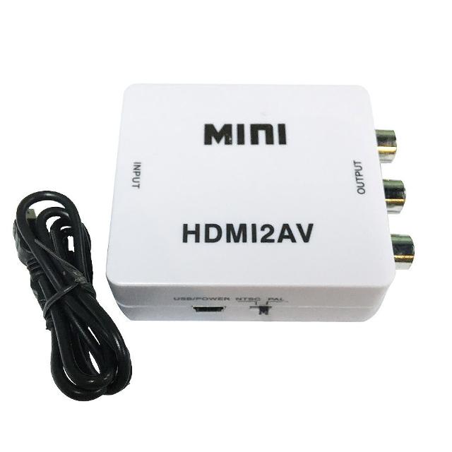 【K-Line】HDMI 轉 RCA 影音轉換器(白)
