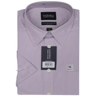 【MURANO】JC正式美版短袖襯衫(台灣製、現貨、加大、淺紫色)