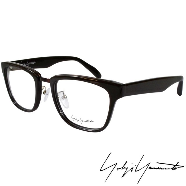 【Yohji Yamamoto 山本耀司】Yohji Yamamoto 山本耀司時尚方框造型光學眼鏡(深棕 YY1018-115)