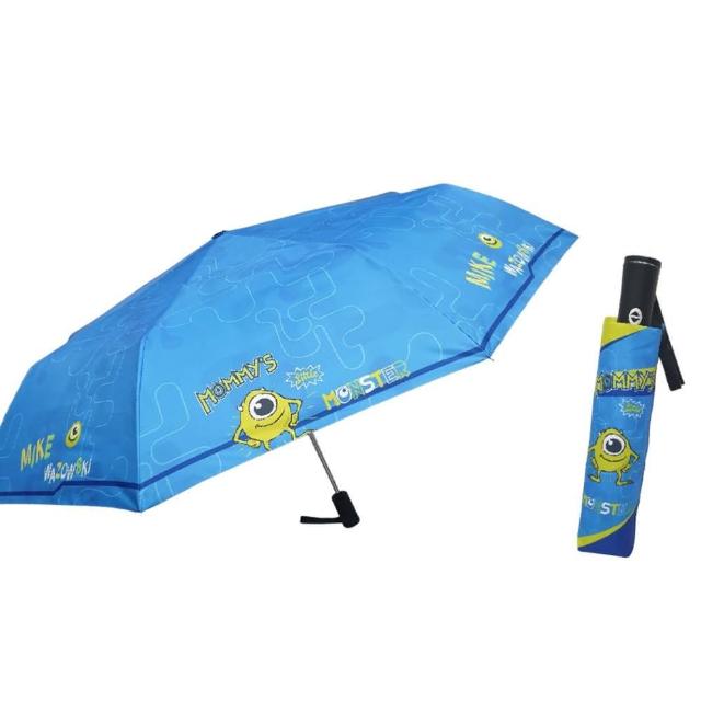 【小禮堂】迪士尼 怪獸電力公司 抗UV自動雨陽傘 - 藍大眼仔款(平輸品)