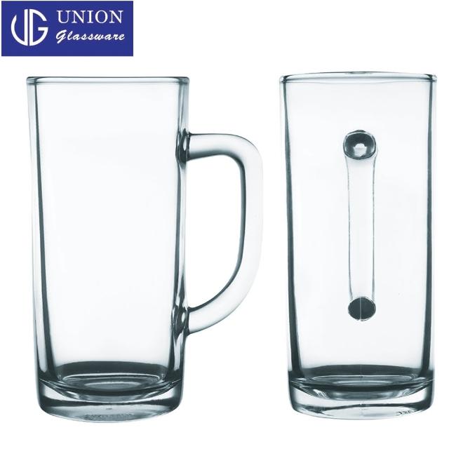 【UNION】玻璃有柄啤酒杯-420cc(二入組)