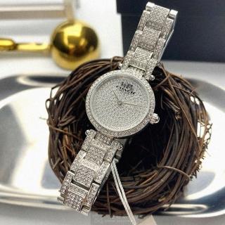 【COACH】COACH手錶型號CH00027(銀色錶面銀錶殼銀色精鋼錶帶款)