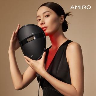 【AMIRO】嫩膚時光面罩+量聯名款 時光機 拉提美容儀 R1 PRO MAX套裝禮盒-可麗金綠(拉提 修復細紋 緊緻)