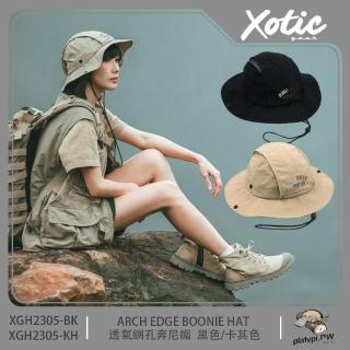 【XOTIC】透氣網孔奔尼帽 遮陽帽 防曬帽(防潑水 彎簷帽 露營帽)