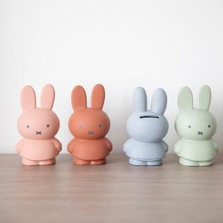 【Miffy 米菲兔商店】米菲兔莫蘭迪色系 公仔存錢筒-小(莫蘭迪色任選 存錢筒 擺飾 公仔 禮物)