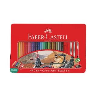 【Faber-Castell】輝柏 油性色鉛筆 鐵盒 48色 /盒 115849