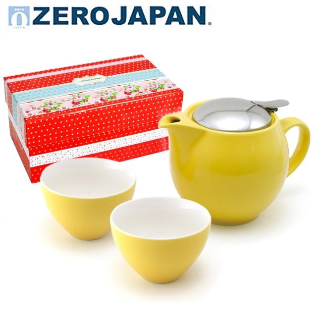 【ZERO JAPAN】典藏陶瓷一壺兩杯超值禮盒組(甜椒黃)