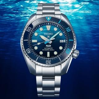 【SEIKO 精工】PROSPEX PADI SUMO 陶瓷錶圈200米潛水機械錶-藍45mm_SK028(SPB375J1/6R35-02C0U)
