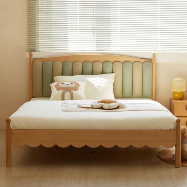 【橙家居·家具】/預購/艾勒系列五尺軟包床架E款 AL-E101J(售完採預購 實木床架 軟床 兒童床 造型床)