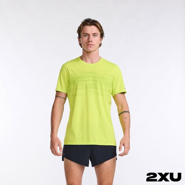【2XU】男 Light Speed 高階運動短袖上衣(螢光綠/反光黑)