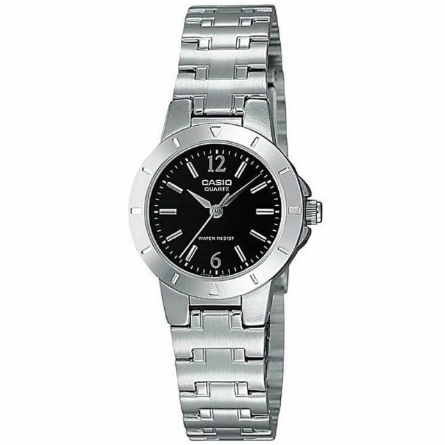 【CASIO 卡西歐】簡約典雅腕錶/銀x黑面 刻度款(LTP-1177A-1A)