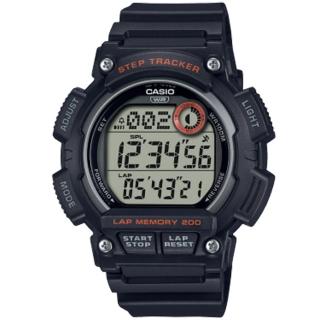 【CASIO 卡西歐】運動風潮數位電子腕錶/黑(WS-2100H-1A)