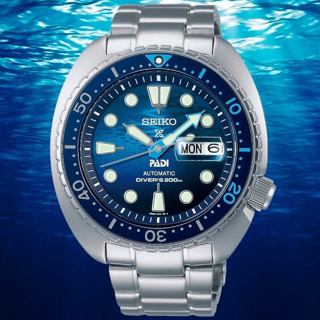 【SEIKO 精工】PROSPEX系列 PADI聯名款 潛水機械腕錶   禮物推薦 畢業禮物(SRPK01K1/4R36-06Z0F)