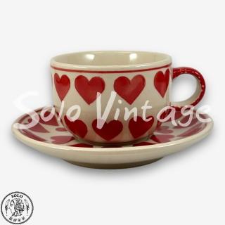 【SOLO 波蘭陶】Manufaktura 波蘭陶 200ML 咖啡杯盤組 紅心皇后系列