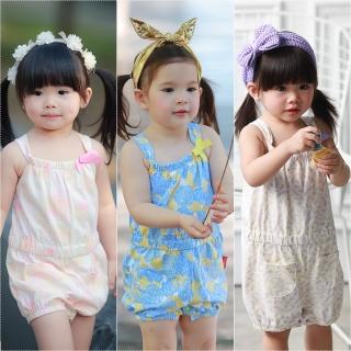 【baby童衣】滿版印花俏皮吊帶連身衣 61135(共3色)