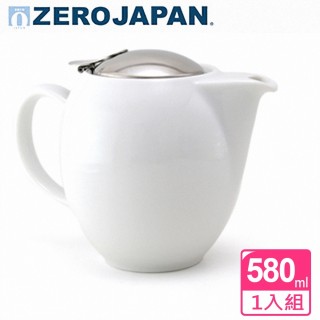 【ZERO JAPAN】品味生活陶瓷不鏽鋼蓋壺580cc(白色)