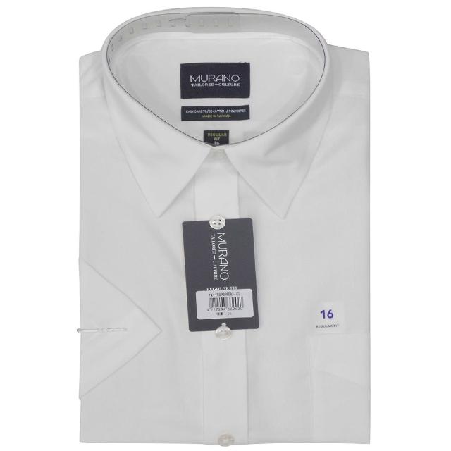 【MURANO】JC正式美版短袖襯衫(台灣製、現貨、加大、NH白)