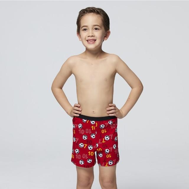 【Mr. DADADO】王牌SOCCER 110-130純棉男童內褲 舒適寬鬆-GCQ325RS(紅)