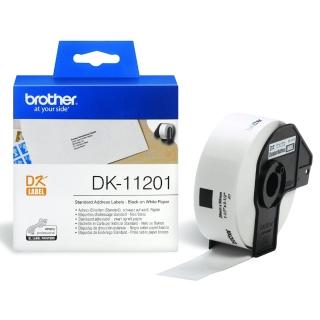 【Brother】DK-11201 定型標籤帶 29x90mm 白底黑字